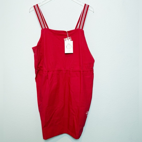 Anthropologie Daily Practice Passing Shot Red Sleeveless Mini Dress - Picture 2 of 9